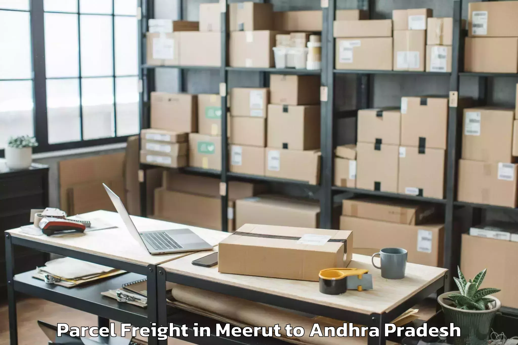 Meerut to Jeelugu Milli Parcel Freight Booking